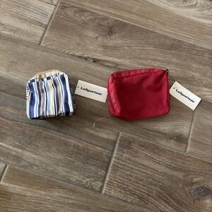 Lot Of 2 LESPORTSAC Sack Travel Pouches Set Border